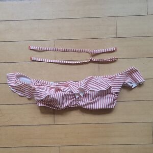 • Freya • Orange & Whitw Bikini Top